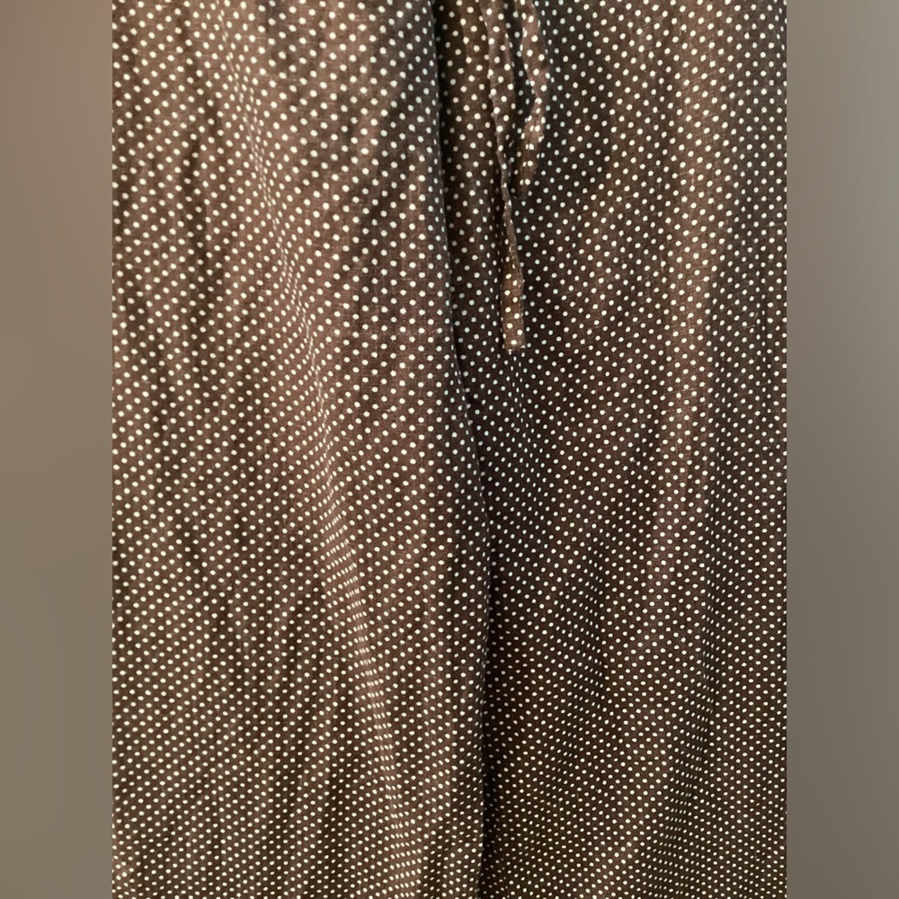 Reformation Jaida Linen Brown Pants Polkadot Size M - Picture 7 of 11